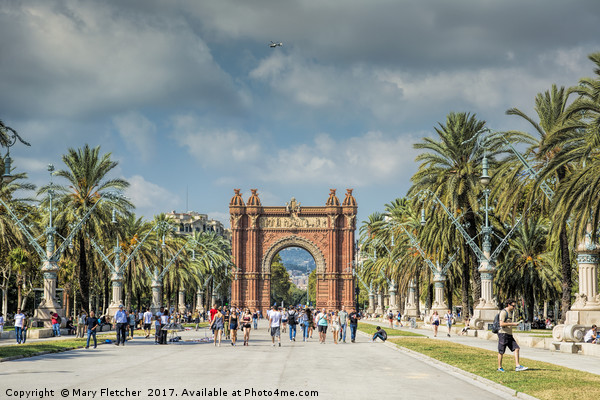 Arc de Triomf, Barcelona Picture Board by Mary Fletcher