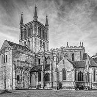 Buy canvas prints of Pershore Abbey by Mary Fletcher