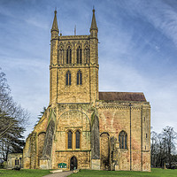 Buy canvas prints of Pershore Abbey by Mary Fletcher