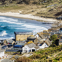 Buy canvas prints of Sennen Cove by Mary Fletcher