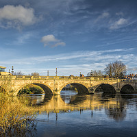 Buy canvas prints of Welsh Bridge, Shrewsbury by Mary Fletcher