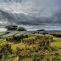 Buy canvas prints of Flat Stones on Bodmin by Mary Fletcher