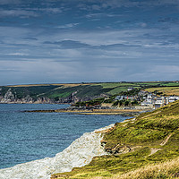 Buy canvas prints of Porthleven from Looe Bar by Mary Fletcher