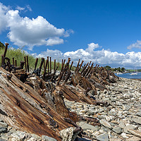 Buy canvas prints of Rusty Remains, Place, Cornwall by Mary Fletcher