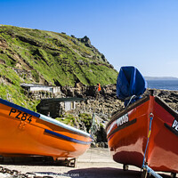 Buy canvas prints of Two red boats by Mary Fletcher