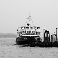 Buy canvas prints of Ferry Across The Mersey by James  Hare