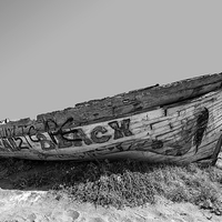 Buy canvas prints of old boat by Kelvin Rumsby