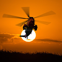 Buy canvas prints of rescue helicopter by Kelvin Rumsby