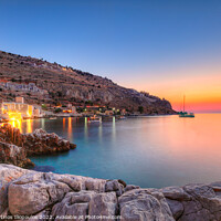 Buy canvas prints of Sunset in Limeni, Greece  by Constantinos Iliopoulos