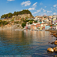 Buy canvas prints of  The colorful houses of Parga, Greece by Constantinos Iliopoulos