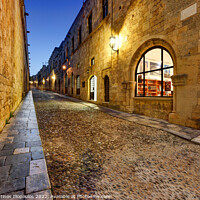 Buy canvas prints of The Street of the Knights in Rhodes, Greece by Constantinos Iliopoulos
