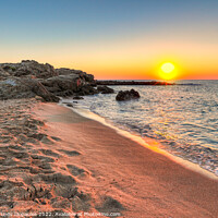 Buy canvas prints of Sunset at Falassarna in Crete, Greece by Constantinos Iliopoulos