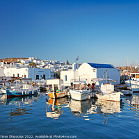 Buy canvas prints of The port of Naousa in Paros, Greece by Constantinos Iliopoulos