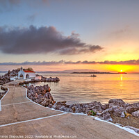 Buy canvas prints of Sunrise at Agios Isidoros in Chios, Greece by Constantinos Iliopoulos