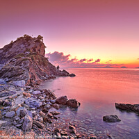 Buy canvas prints of The sunrise at Agios Ioannis Kastri of Skopelos, Greece by Constantinos Iliopoulos