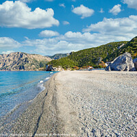 Buy canvas prints of The beach Chiliadou in Evia island, Greece by Constantinos Iliopoulos