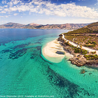 Buy canvas prints of The beach Megali Ammos of Marmari in Evia, Greece by Constantinos Iliopoulos