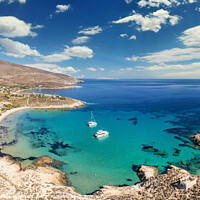 Buy canvas prints of The beach Psili Ammos of Serifos island, Greece by Constantinos Iliopoulos