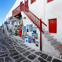 Buy canvas prints of Mykonos, Greece by Constantinos Iliopoulos