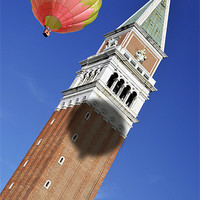 Buy canvas prints of Balloon over Venice by Peter Cope