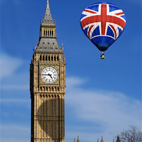 Buy canvas prints of Big Ben and Balloon by Peter Cope