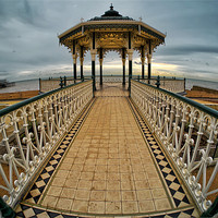 Buy canvas prints of The Brighton Bandstand by sam moore