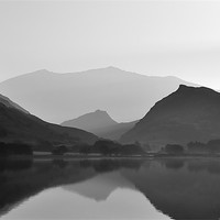 Buy canvas prints of Llyn Nantlle - living with Giants by Kevin OBrian