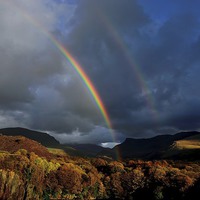Buy canvas prints of Autumn Rainbows - Snowdonia by Kevin OBrian