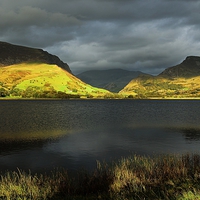 Buy canvas prints of  Autumn Light - Nantlle by Kevin OBrian