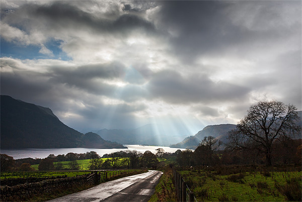 Moody Skies Over Ullswater Picture Board by Ian Duffield