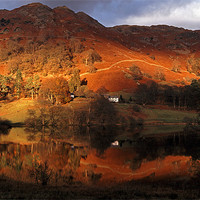 Buy canvas prints of Loughrigg Tarn Reflections by Ian Duffield