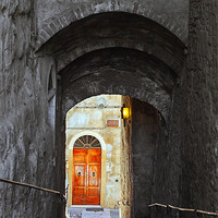 Buy canvas prints of Down to the Tuscan doorway. by Ian Duffield