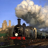 Buy canvas prints of Purbeck local steam train. by Ian Duffield
