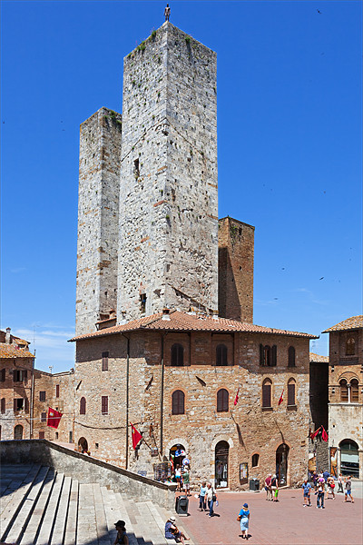 Fascinating San Gimignano towers Picture Board by Ian Duffield