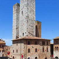 Buy canvas prints of Fascinating San Gimignano towers by Ian Duffield