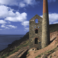 Buy canvas prints of Towanroath Engine House - Vertical by Ian Duffield