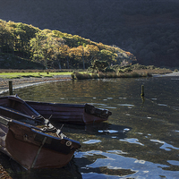 Buy canvas prints of Boats at Crummock Water  by Ian Duffield