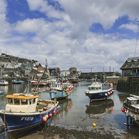 Buy canvas prints of  Mevagissey Harbour by Ian Duffield