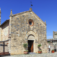 Buy canvas prints of Chuch at Monteriggione  by Ian Duffield