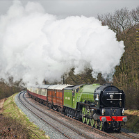 Buy canvas prints of Tornado rounds the curve  by Ian Duffield