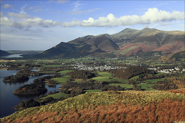  View from Walla Crag to Skiddaw Picture Board by Ian Duffield