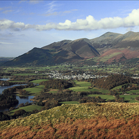 Buy canvas prints of  View from Walla Crag to Skiddaw by Ian Duffield