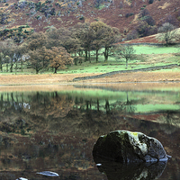 Buy canvas prints of  Reflections at Blea Tarn by Ian Duffield