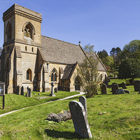 Buy canvas prints of  Snowshill Church and Graveyard by Ian Duffield