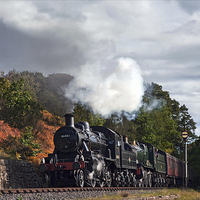 Buy canvas prints of  Double-header in lovely light at Dowles Junction by Ian Duffield