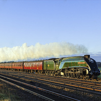 Buy canvas prints of  The Jubilee Requiem speeds North. by Ian Duffield