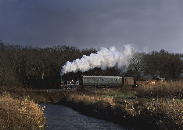  Steam train in stormy conditions. Picture Board by Ian Duffield