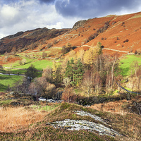 Buy canvas prints of Looking North from Watendlath by Ian Duffield