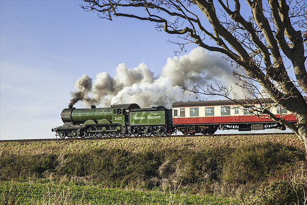  1950's steam train on an embankment Picture Board by Ian Duffield