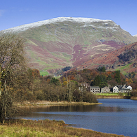 Buy canvas prints of  Tranquil Grasmere and the fells beyond by Ian Duffield